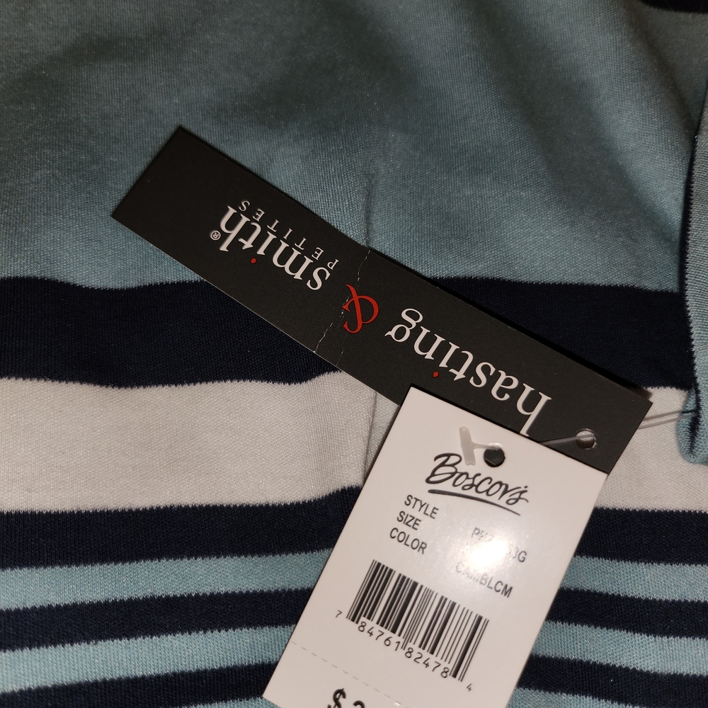 Smith Women's Striped Top - Blue and White